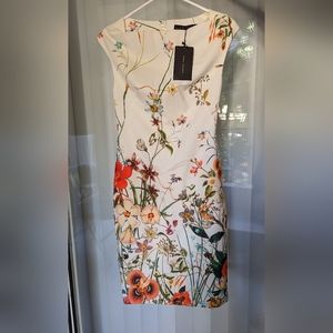 NWT Zara Botanical Print Midi Dress 🌺🏵️